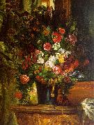 Eugene Delacroix Bouquet of Flowers on a Console_3 China oil painting reproduction